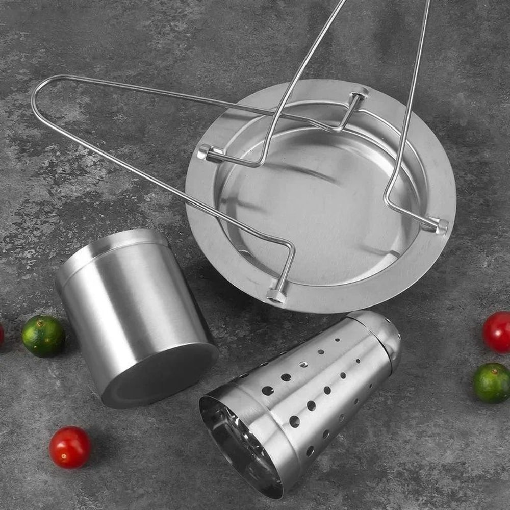 Stainless Steel Chicken Roaster Rack BBQ Grill Stand For Outdoor Cooking 4