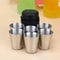 Stainless Steel Travel Cups Set Portable Shot Glasses With Case Outdoor Drinkware Kit 1