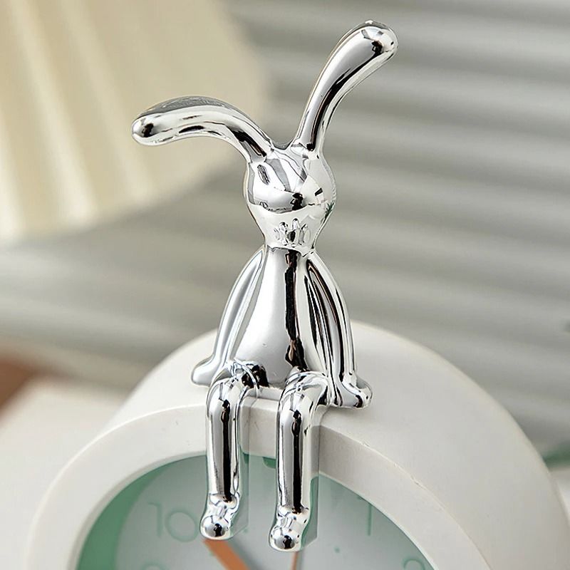 Scandinavian Rabbit Statue Modern Long Eared Bunny Ornament Decorative Home Accent 5