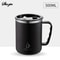 Stainless Steel Water Bottle Insulated Coffee Mug Double Wall Thermal Cup With Handle And Lid 2
