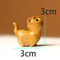 Sandalwood Wooden Cat Figurine Kawaii Hand Carved Cute Animal Desk Decor 13