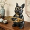 Bulldog Tray Statue Dog Storage Organizer Decorative Home Accent 0