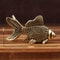 Brass Goldfish Figurine Lucky Fish Statue Feng Shui Desk Decor 0