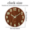 Luminous Wooden Wall Clock Silent Nordic Glow In The Dark Design 4