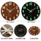 Luminous Wooden Wall Clock Silent Nordic Glow In The Dark Design 5