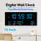 Large Digital Wall Clock LED Display With Alarm Calendar Temperature 0
