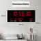Large Digital Wall Clock LED Display With Alarm Calendar Temperature 5