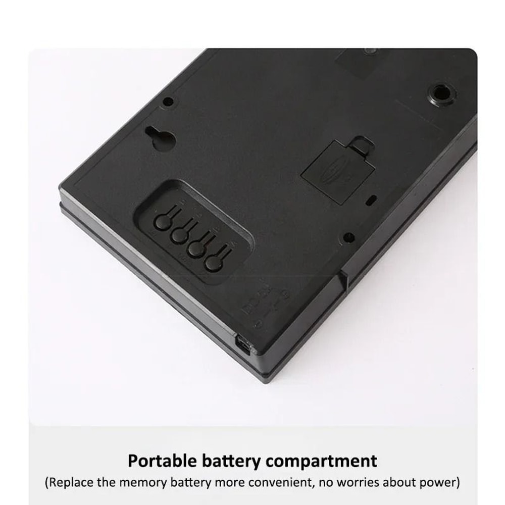 Large Digital Wall Clock LED Display With Alarm Calendar Temperature 6