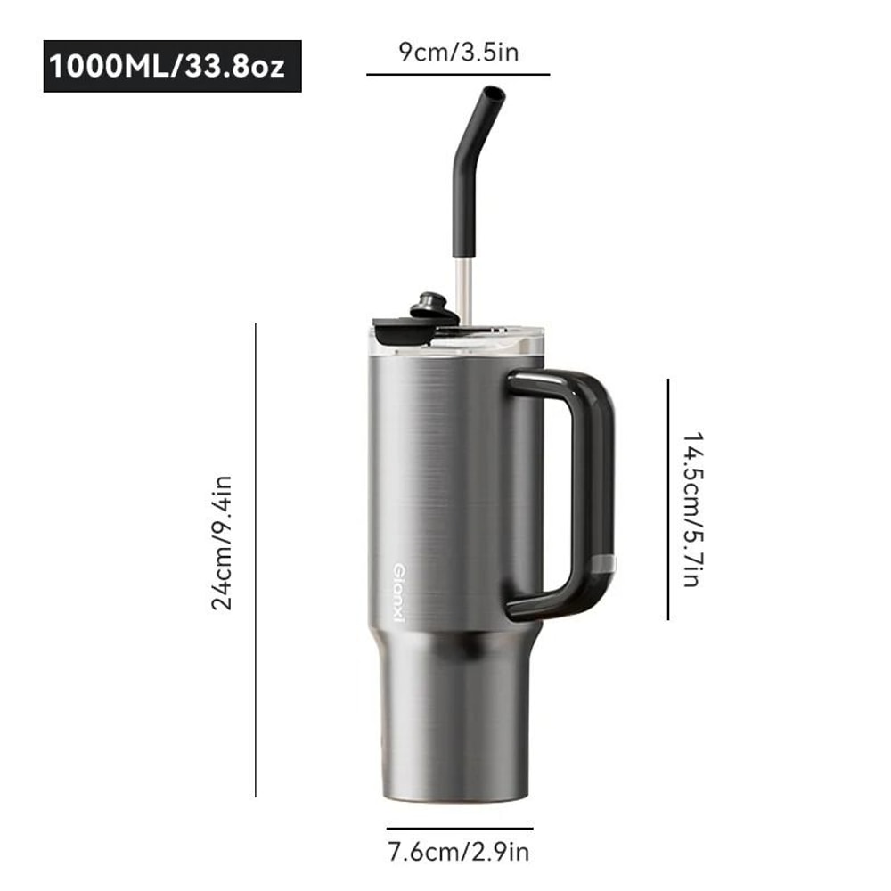 Large Capacity Insulated Straw Cup Jumbo Water Tumbler For Travel And Daily Use 2