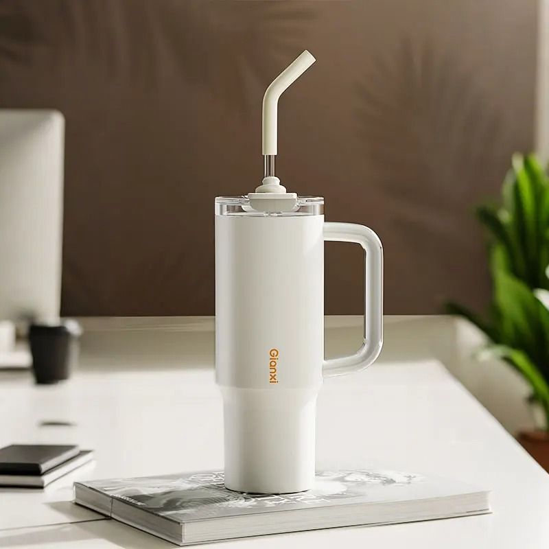 Large Capacity Insulated Straw Cup Jumbo Water Tumbler For Travel And Daily Use 4