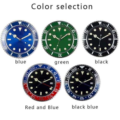 Modern Metal Wall Clock Luxury Large Decorative Luminous Art Design