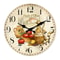 Vintage Wooden Wall Clock Rustic Kitchen Decor Silent Quartz Design 7