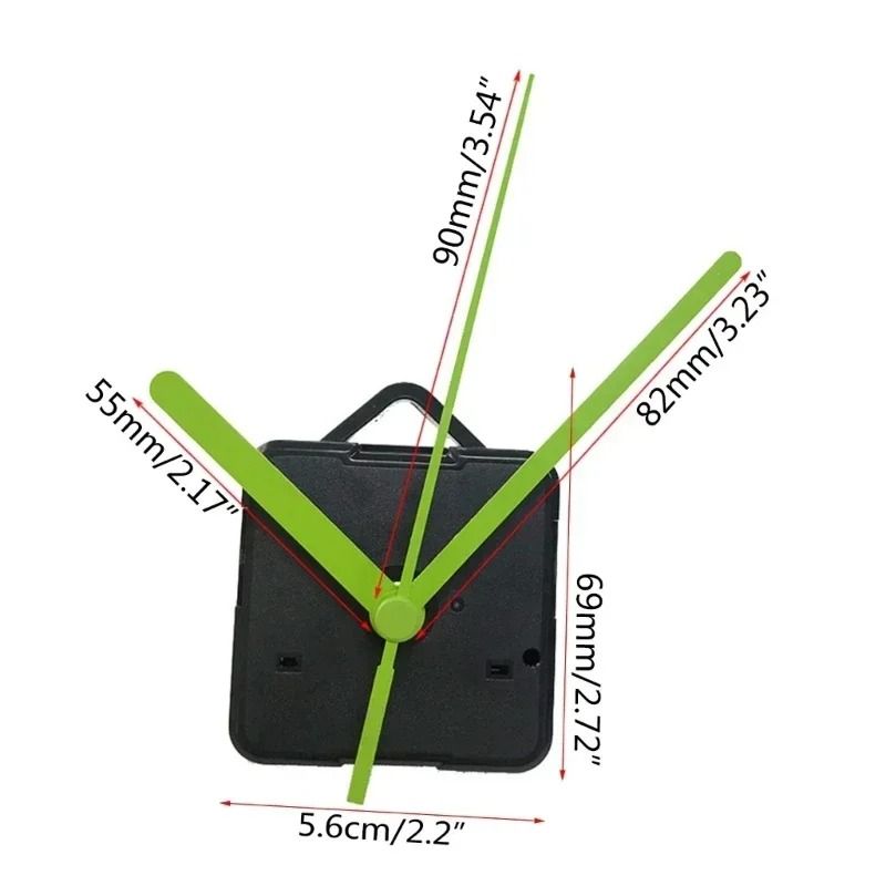 Quartz Clock Movement Silent Long Shaft Wall Clock Replacement Kit 7