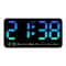 Voice Control Digital Wall Clock Large LED Display With Temperature And Dual Alarm 5
