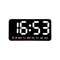 Voice Control Digital Wall Clock Large LED Display With Temperature And Dual Alarm 1