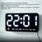 Voice Control Digital Wall Clock Large LED Display With Temperature And Dual Alarm 11