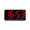Voice Control Digital Wall Clock Large LED Display With Temperature And Dual Alarm 4