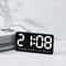 Voice Control Digital Wall Clock Large LED Display With Temperature And Dual Alarm 8