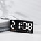 Voice Control Digital Wall Clock Large LED Display With Temperature And Dual Alarm 8