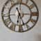 Large Metal Wall Clock 60cm Roman Numeral Silent Retro Decor 2