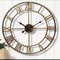 Large Metal Wall Clock 60cm Roman Numeral Silent Retro Decor 0