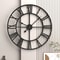 Large Metal Wall Clock 60cm Roman Numeral Silent Retro Decor 4