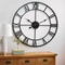 Large Metal Wall Clock 60cm Roman Numeral Silent Retro Decor 6