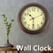Retro Wall Clock Large Vintage Silent Non Ticking Classic Home Decor 5