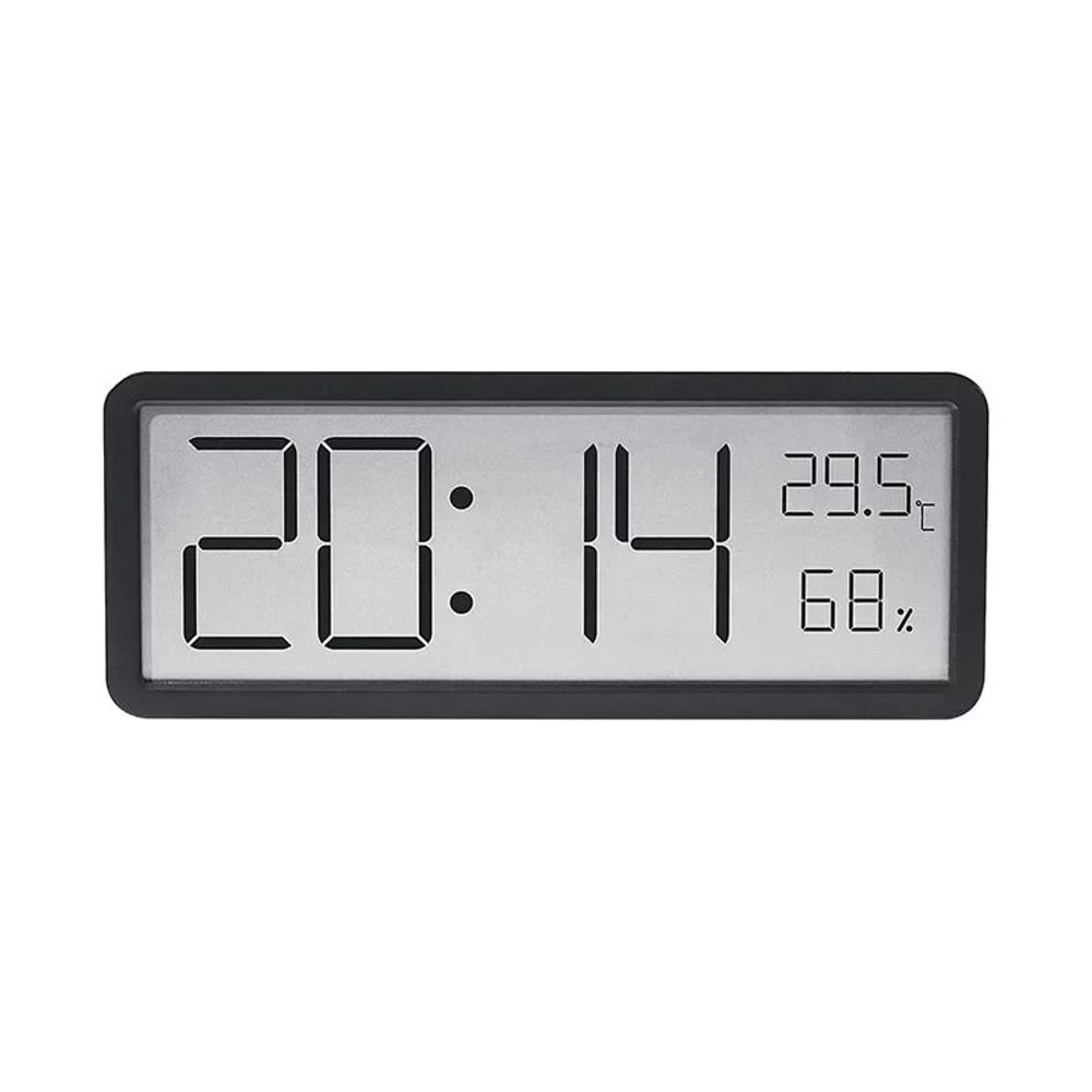 Large Screen Digital Wall Clock With Temperature And Humidity Display 2