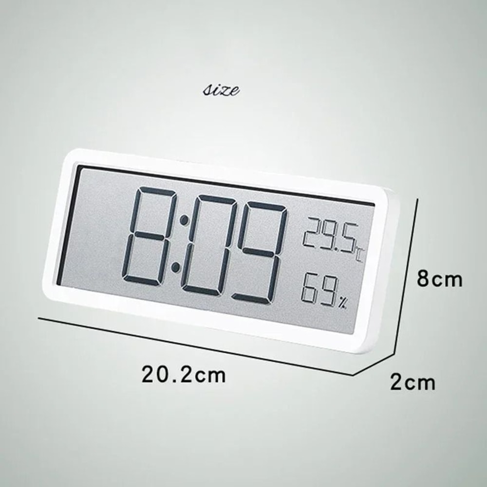 Large Screen Digital Wall Clock With Temperature And Humidity Display 4