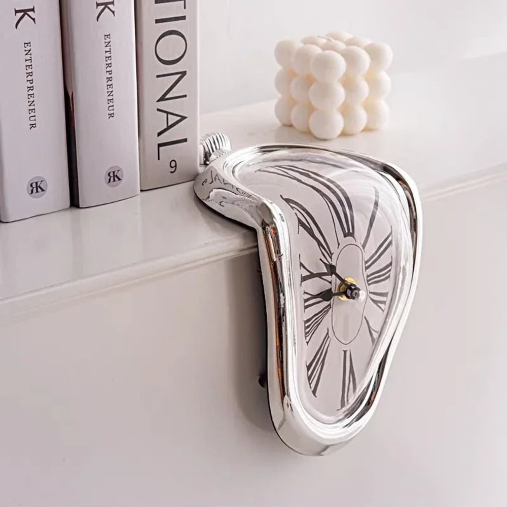 Melting Wall Clock Surreal Dali Style Distorted Decorative Wall Art 4