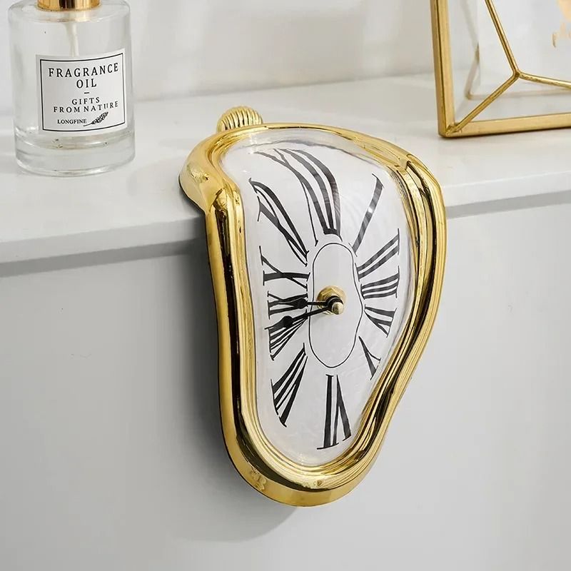 Melting Wall Clock Surreal Dali Style Distorted Decorative Wall Art 1
