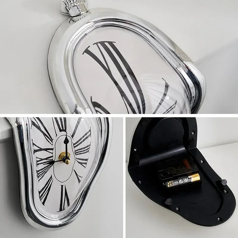 Melting Wall Clock Surreal Dali Style Distorted Decorative Wall Art 8