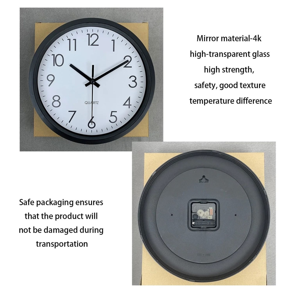 Modern Silent Non Ticking Wall Clock Minimalist Simple Home Decor 3