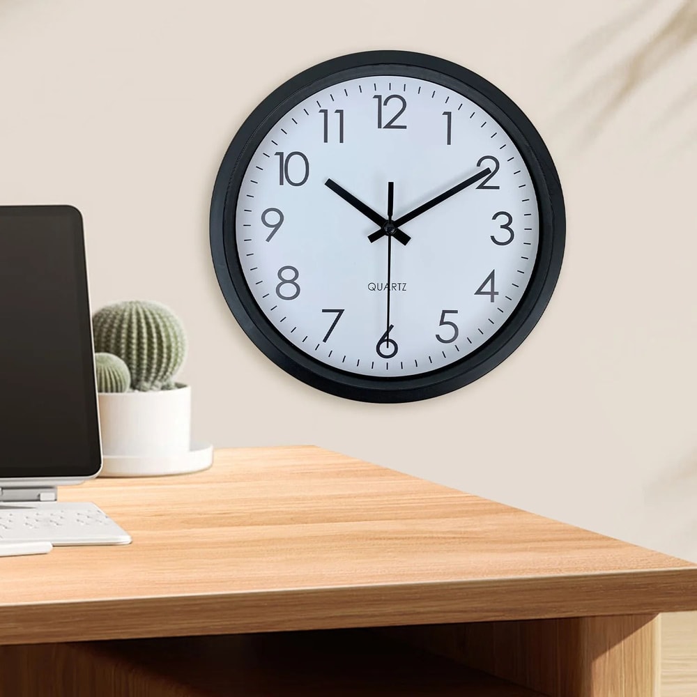 Modern Silent Non Ticking Wall Clock Minimalist Simple Home Decor 6