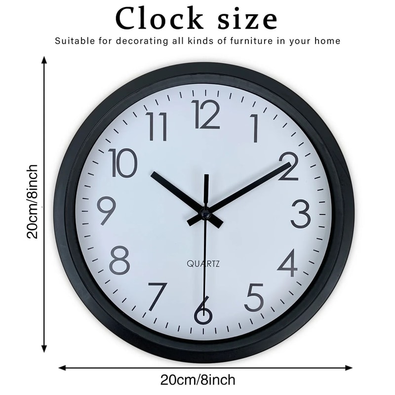 Modern Silent Non Ticking Wall Clock Minimalist Simple Home Decor 2