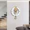Modern Wooden Pendulum Wall Clock Silent Minimalist Home Decor 2