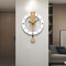 Modern Wooden Pendulum Wall Clock Silent Minimalist Home Decor 4