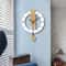 Modern Wooden Pendulum Wall Clock Silent Minimalist Home Decor 6