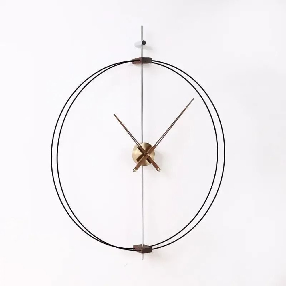 Minimalist Solid Wood Wall Clock Luxury Silent Modern Home Decor 3