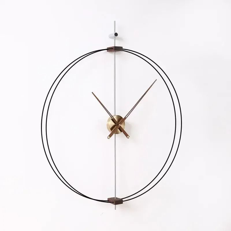 Minimalist Solid Wood Wall Clock Luxury Silent Modern Home Decor 3