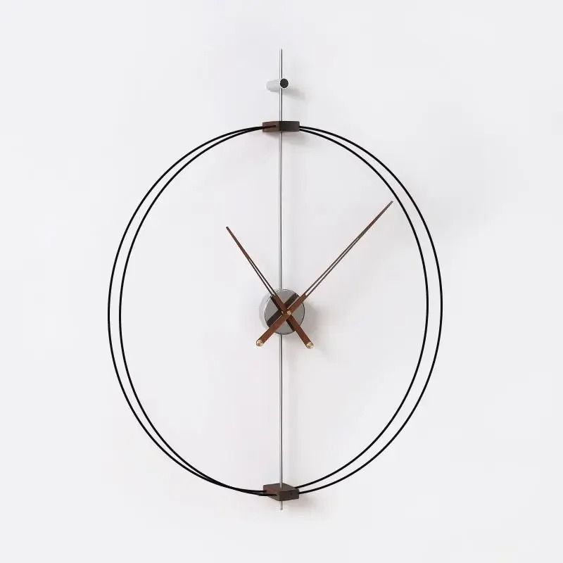 Minimalist Solid Wood Wall Clock Luxury Silent Modern Home Decor 1