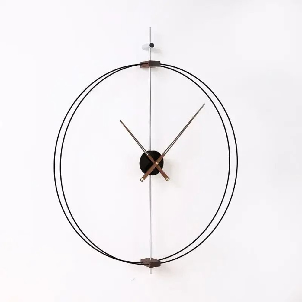 Minimalist Solid Wood Wall Clock Luxury Silent Modern Home Decor 2
