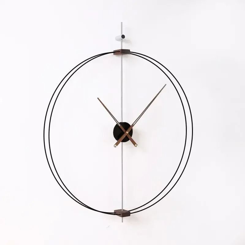 Minimalist Solid Wood Wall Clock Luxury Silent Modern Home Decor 2