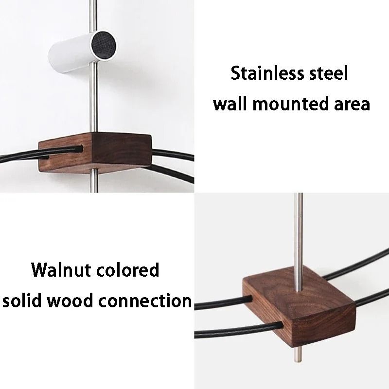 Minimalist Solid Wood Wall Clock Luxury Silent Modern Home Decor 6