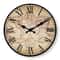 Nautical Compass Wall Clock Vintage Wooden Beach Style Silent Decor 7