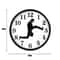 Funny Silly Walk Wall Clock Creative Silent Novelty Home Decor 2