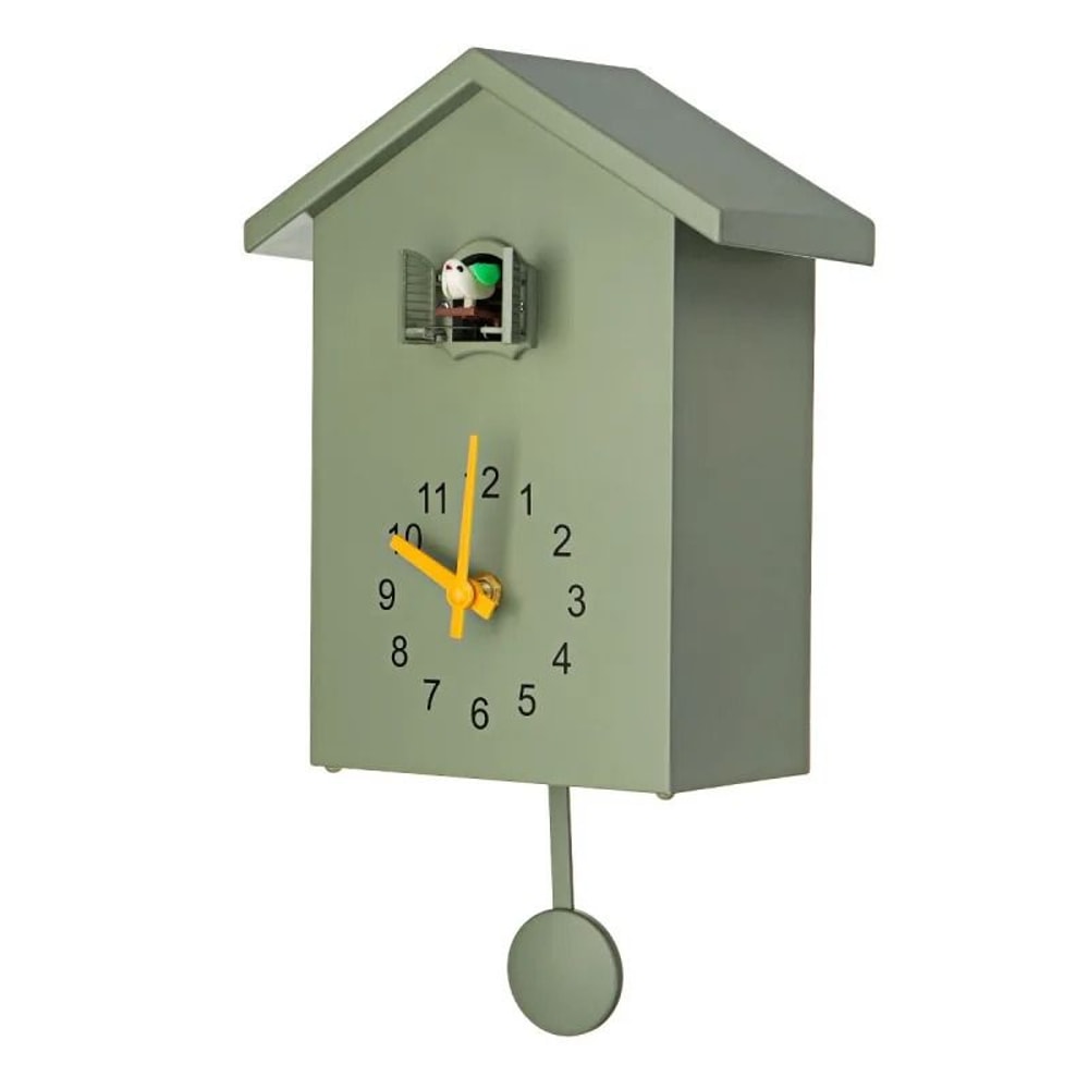 Modern Cuckoo Wall Clock With Silent Pendulum And 24 Hour Display 3