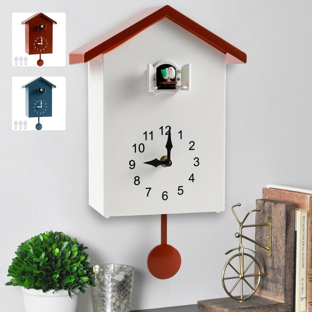 Creative Cuckoo Wall Clock With Bird Sound And Silent Movement 13