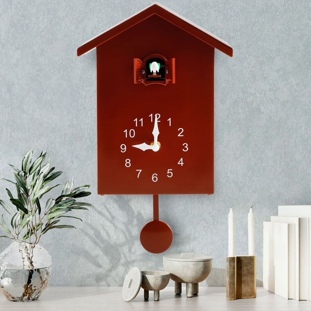 Creative Cuckoo Wall Clock With Bird Sound And Silent Movement 0